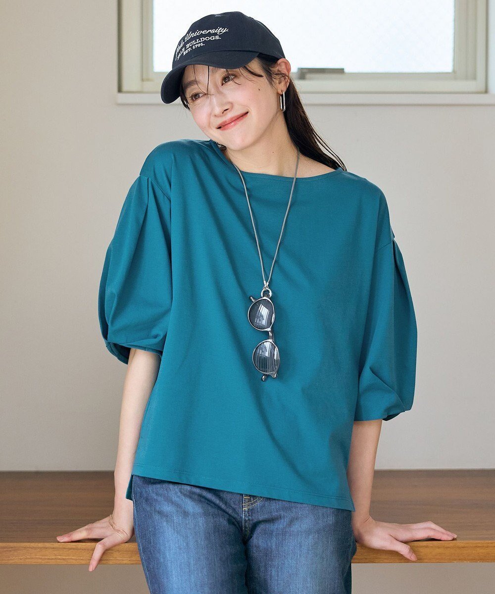 【エニー/ANY】のタックスリーブカットソー インテリア・キッズ・メンズ・レディースファッション・服の通販 founy(ファニー) ファッション Fashion レディースファッション Fashion for Women トップス・カットソー Cut & Sew Tops シャツ・ブラウス・オフィスカジュアル Elegant Blouses & Button-Ups ロングTシャツ・Tシャツ Longline T-Shirts & Tees カットソー・ベーシックTシャツ Cut-and-Sewn Tops / Stretch Tees & Basics おすすめ Recommended / Our Picks インナー Innerwear カットソー Cut and Sewn Top サロペット Overalls, Salopette ストレッチ Stretch, Stretchy Fabric デニム Denim, Jeans Material フェミニン Feminine, Girly フォルム Silhouette, Form 夏 Summer 春 Spring S/S・春夏 SS, Spring/Summer, Warm Season ターコイズ|ID: prp329100004484289 ipo3291000000033575026