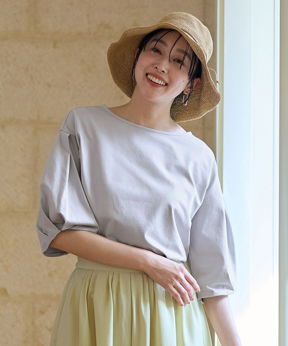 【エニー/ANY】のタックスリーブカットソー インテリア・キッズ・メンズ・レディースファッション・服の通販 founy(ファニー) ファッション Fashion レディースファッション Fashion for Women トップス・カットソー Cut & Sew Tops シャツ・ブラウス・オフィスカジュアル Elegant Blouses & Button-Ups ロングTシャツ・Tシャツ Longline T-Shirts & Tees カットソー・ベーシックTシャツ Cut-and-Sewn Tops / Stretch Tees & Basics おすすめ Recommended / Our Picks インナー Innerwear カットソー Cut and Sewn Top サロペット Overalls, Salopette ストレッチ Stretch, Stretchy Fabric デニム Denim, Jeans Material フェミニン Feminine, Girly フォルム Silhouette, Form 夏 Summer 春 Spring S/S・春夏 SS, Spring/Summer, Warm Season グレー|ID: prp329100004484289 ipo3291000000033575028