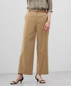 【ジェイ プレス/J.PRESS】の【洗える・接触冷感・吸水速乾】ドライリネンストレッチ ワイド パンツ キャメル系|ID: prp329100004484296 ipo3291000000032643598