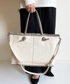 【エクエル ル スティル デヴィ/Hekher Le Style de Vie】の【日本製 / A4サイズ対応/2WAY】コットンキャンバス×シュリンクレザー ノットトートバッグ large 人気、トレンドファッション・服の通販 founy(ファニー) ファッション Fashion レディースファッション WOMEN バッグ Bag エレガント 上品 Elegant キャンバス Canvas 財布 Wallet ハンド Hand ハンドバッグ Handbag フィット Fit ポケット Pocket 日本製 Made In Japan セレモニー Ceremony ビジネス 仕事 通勤 Business thumbnail グレージュ|ID: prp329100004484298 ipo3291000000032264057