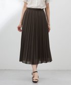 【ジェイ プレス/J.PRESS】の【洗える】シアータフタ プリーツ スカート ダークブラウン系|ID: prp329100004484303 ipo3291000000031611099