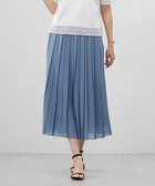 【ジェイ プレス/J.PRESS】の【洗える】シアータフタ プリーツ スカート グレイッシュサックス系|ID: prp329100004484303 ipo3291000000031611101