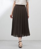 【ジェイ プレス/J.PRESS】の【洗える】シアータフタ プリーツ スカート ダークブラウン系|ID: prp329100004484303 ipo3291000000032663298