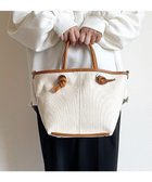 【エクエル ル スティル デヴィ/Hekher Le Style de Vie】の【日本製 / 2WAY】コットンキャンバス×シュリンクレザー ノットハンドバッグ medium 人気、トレンドファッション・服の通販 founy(ファニー) ファッション Fashion レディースファッション WOMEN エレガント 上品 Elegant キャンバス Canvas 財布 Wallet ハンド Hand ハンドバッグ Handbag フィット Fit ポケット Pocket 日本製 Made In Japan セレモニー Ceremony ビジネス 仕事 通勤 Business thumbnail キャメル|ID: prp329100004484307 ipo3291000000032264073