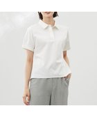 【ジェイ プレス/J.PRESS】の【洗える】コットンリネンジャージー ポロ カットソー ホワイト系|ID: prp329100004484330 ipo3291000000033404736