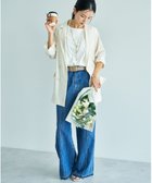 【イェッカ ヴェッカ/YECCA VECCA】の【尾崎紗代子さん着用】綿麻バギーデニムパンツ Indigo|ID: prp329100004484333 ipo3291000000032600835