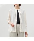 【ジェイ プレス/J.PRESS】の【WEB限定カラーあり・洗える】Sheer Vis リネン バンドカラー ブラウス エクリュ系|ID: prp329100004484352 ipo3291000000032759418