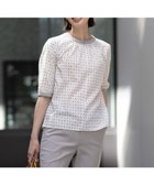 【ジェイ プレス/J.PRESS】の【洗える】ジオメトリックプリント ブラウス オフ系|ID: prp329100004484354 ipo3291000000032651874