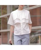 【ジェイ プレス/J.PRESS】の【洗える】ラミーポプリン ティアード ブラウス ホワイト系|ID: prp329100004484359 ipo3291000000032662701