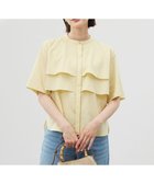 【ジェイ プレス/J.PRESS】の【洗える】ラミーポプリン ティアード ブラウス イエロー系|ID: prp329100004484359 ipo3291000000032662703