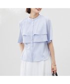 【ジェイ プレス/J.PRESS】の【洗える】ラミーポプリン ティアード ブラウス サックス系|ID: prp329100004484359 ipo3291000000032662704