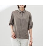 【ジェイ プレス/J.PRESS】の【洗える】ラミーポプリン シャツ ブラウス ブラウン系|ID: prp329100004484363 ipo3291000000035912021