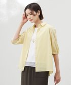 【ジェイ プレス/J.PRESS】の【洗える】ラミーポプリン シャツ ブラウス イエロー系|ID: prp329100004484363 ipo3291000000035912022