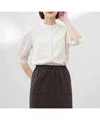 【ジェイ プレス/J.PRESS】の【洗える】ストライプ バンドカラー ブラウス イエローストライプ系|ID: prp329100004484376 ipo3291000000032635340