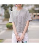 【ジェイ プレス/J.PRESS】の【洗える・抗菌防臭・吸水速乾】サッカージャージー ペプラム カットソー オフ×モカ系|ID: prp329100004484394 ipo3291000000031855122