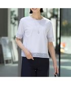 【ジェイ プレス/J.PRESS】の【洗える】スムースジャージー レース カットソー ライトサックス系|ID: prp329100004484406 ipo3291000000033604879