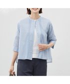 【ジェイ プレス/J.PRESS】の【洗える】シアーピンストライプ ブラウスライク カットソー サックスベース系|ID: prp329100004484411 ipo3291000000032676333