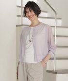 【ジェイ プレス/J.PRESS】の【洗える】SHEER LIGHT ニット ブルゾン ラベンダー系|ID: prp329100004484415 ipo3291000000031833675