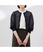 【ジェイ プレス/J.PRESS】の【洗える】SHEER LIGHT ニット ブルゾン ネイビー系|ID: prp329100004484415 ipo3291000000031833678