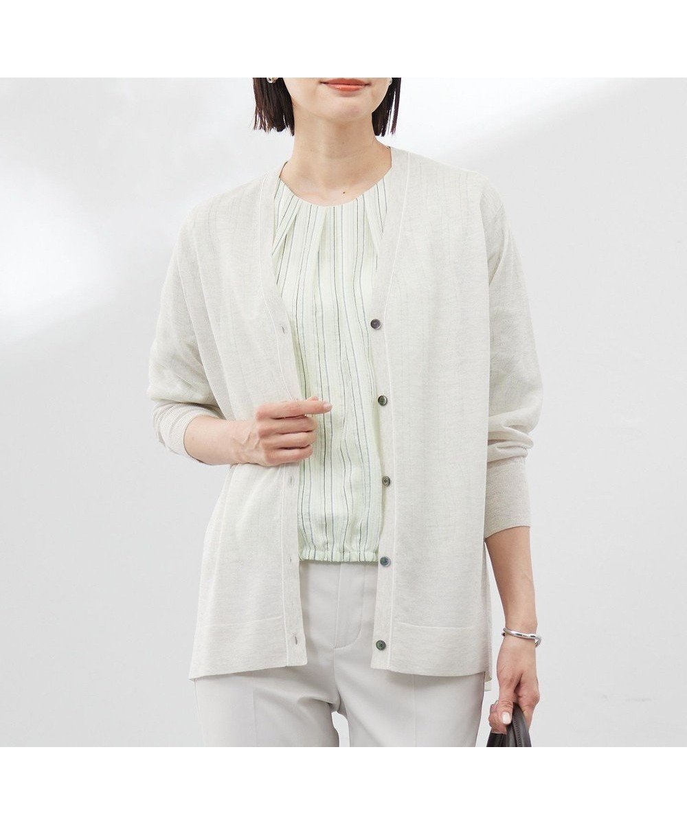 【ジェイ プレス/J.PRESS】の【WEB限定カラーあり・洗える】Vis/Peスパーク ニット カーディガン インテリア・キッズ・メンズ・レディースファッション・服の通販 founy(ファニー) ファッション Fashion レディースファッション Fashion for Women トップス・カットソー Cut & Sew Tops ニット Knit Tops & Sweaters カーディガン・羽織り Layered Style Cardigans カーディガン Cardigan, Knitwear シンプル Simple, Minimal ドレープ Drape, Draping Fabric エレガント 上品 Elegant 夏 Summer 春 Spring S/S・春夏 SS, Spring/Summer, Warm Season 洗える Machine Washable ナチュラル系|ID: prp329100004484419 ipo3291000000033650161