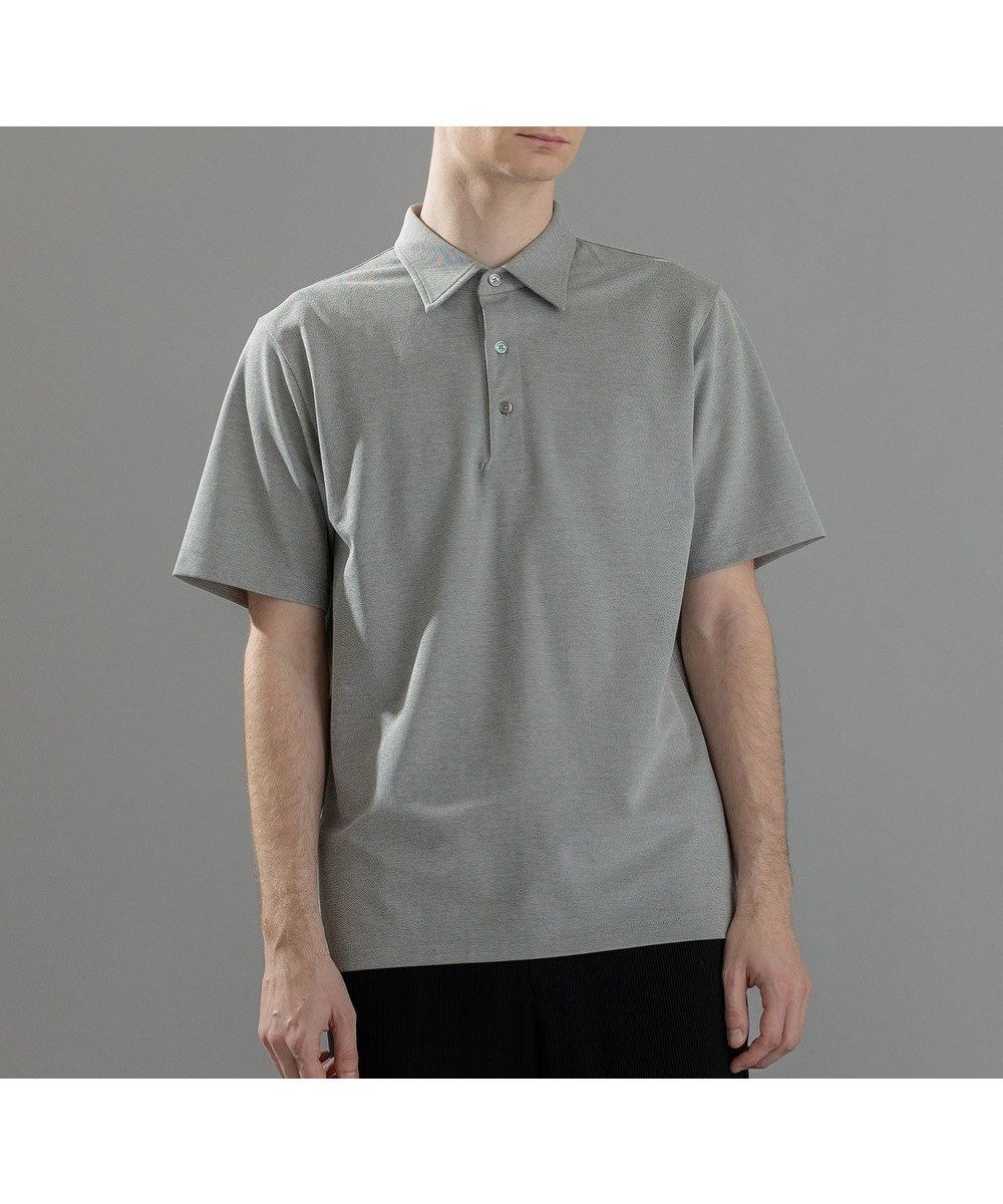 【ジョゼフ オム/JOSEPH HOMME / MEN】の新素材【ビジネスに使える】クリアコットンカノコ ポロシャツ インテリア・キッズ・メンズ・レディースファッション・服の通販 founy(ファニー) 　ファッション　Fashion　メンズファッション　MEN　トップス・カットソー　Tops/Tshirt/Men　シャツ　Shirts　ポロシャツ　Polo Shirts　コンパクト　Compact　シンプル　Simple　ジャケット　Jacket　ジャージー　Jersey　スリット　Slit　ビジネス 仕事 通勤　Business　フロント　Front　ポケット　Pocket　ポロシャツ　Polo Shirt　半袖　Short Sleeve　夏　Summer　春　Spring　S/S・春夏　Ss・Spring/Summer　ライトグレー系|ID: prp329100004485323 ipo3291000000031987933