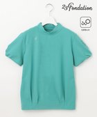 【23区 ゴルフ/NIJYUSANKU GOLF】の【23Fondation/WOMEN】【UVケア】モックネックシャツ 人気、トレンドファッション・服の通販 founy(ファニー) ファッション Fashion レディースファッション WOMEN トップス・カットソー Tops/Tshirt シャツ/ブラウス Shirts/Blouses ロング / Tシャツ T-Shirts カットソー Cut and Sewn 春 Spring カットソー Cut And Sew 今季 This Season 切替 Switching スポーティ Sporty バランス Balance ブラウジング Browsing S/S・春夏 Ss・Spring/Summer 夏 Summer thumbnail ピーコックグリーン系|ID: prp329100004485365 ipo3291000000031964424