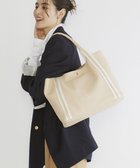 【トプカピ/TOPKAPI】の【TREASURE TOPKAPI】ソフトシュリンク テープコンビ A4 トート バッグ ペールベージュ|ID: prp329100004485383 ipo3291000000032514206