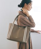 【トプカピ/TOPKAPI】の【TREASURE TOPKAPI】ソフトシュリンク テープコンビ A4 トート バッグ グレージュ|ID: prp329100004485383 ipo3291000000034377533