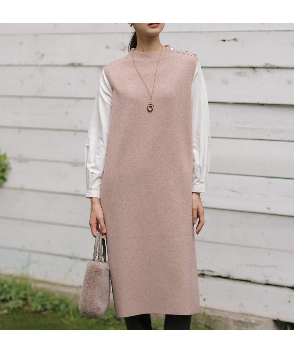 【ジェイ プレス/J.PRESS】の【洗える】CLOTH COMBI KNIT ワンピース 人気、トレンドファッション・服の通販 founy(ファニー) 　ファッション　Fashion　レディースファッション　WOMEN　ワンピース　Dress　ニットワンピース　Knit Dresses　洗える　Washable　フェミニン　Feminine　ポケット　Pocket　ミラノリブ　Milan Ribs　A/W・秋冬　Aw・Autumn/Winter・Fw・Fall-Winter　エレガント 上品　Elegant　 other-1|ID: prp329100004485387 ipo3291000000031680556