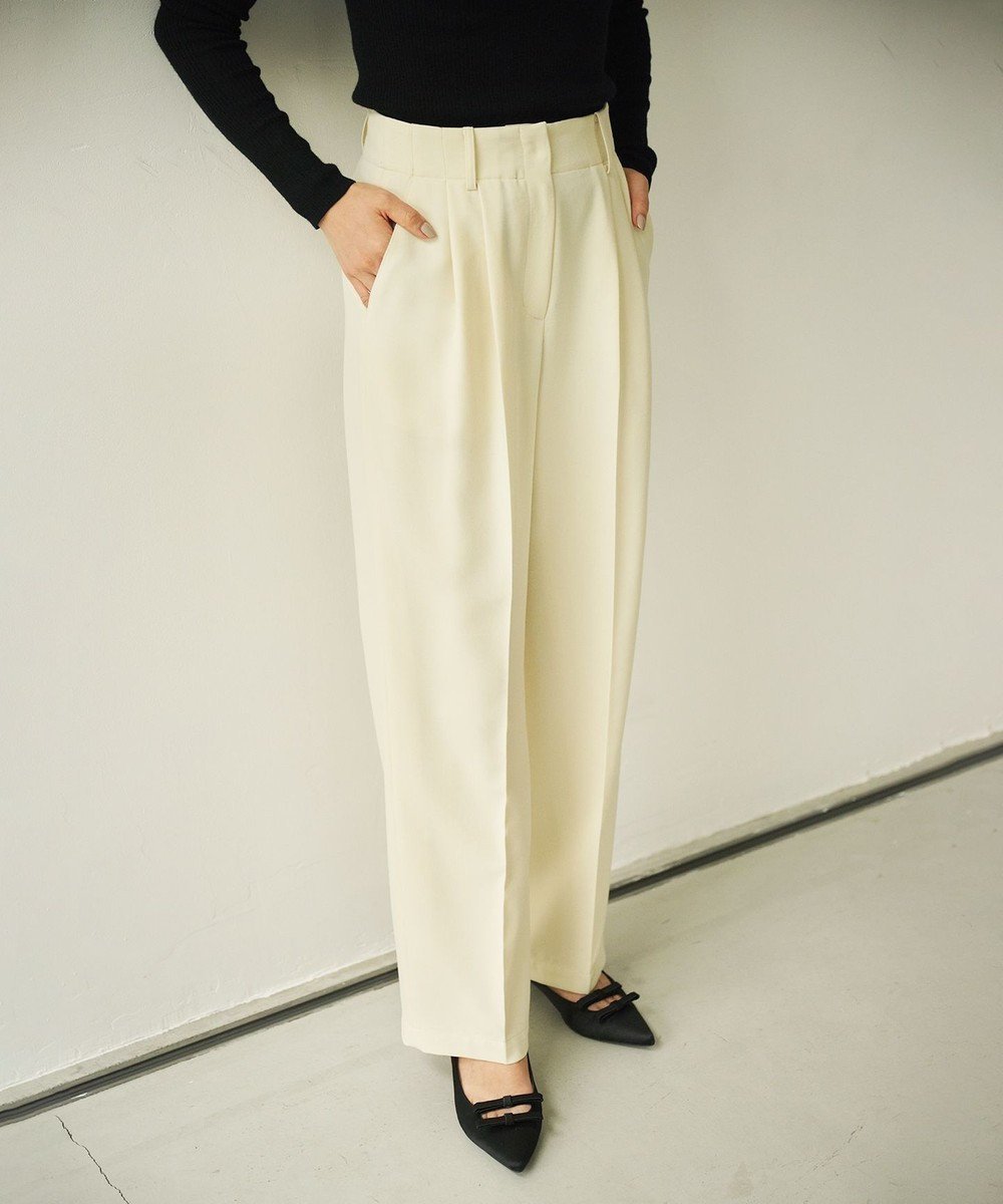 【ハッシュニュアンス/#Newans】の〈春名亜美さんコラボ〉2タックセンタープレスパンツ 人気、トレンドファッション・服の通販 founy(ファニー) 　ファッション　Fashion　レディースファッション　Fashion for Women　パンツ　Pants & Trousers　春　Spring　コラボ　Collaboration, Collab　センター　Center, Center Line　バランス　Balance, Style Balance　冬　Winter / This Winter　A/W・秋冬　Autumn/Winter　S/S・春夏　SS, Spring/Summer, Warm Season　夏　Summer　 other-1|ID: prp329100004485393 ipo3291000000033076743
