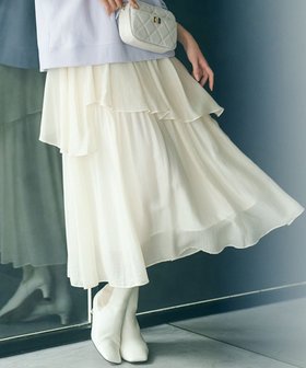 【23区/NIJYUSANKU】 【Oggi4月号掲載/洗える】シアーツイル ティアードスカート人気、トレンドファッション・服の通販 founy(ファニー) 雑誌掲載アイテム Magazine Picks & Fashion Features ファッション雑誌 Fashion Magazines オッジ Oggi ファッション Fashion レディースファッション Fashion for Women スカート Skirts ティアードスカート Tiered Skirts 春 Spring 洗える Machine Washable 4月号 April Issue シアー Sheer, See-Through ジャケット Jacket, Outerwear 雑誌 Magazine, Fashion Magazine ツイル Twist, Twisted Detail ティアードスカート Tiered Skirt, Flounced Skirt フラット Flat, Flat Shoes フレア Flare, Flared S/S・春夏 SS, Spring/Summer, Warm Season 夏 Summer 2024年 2024 2024春夏・S/S Spring/Summer 2024 SS24 |ID:prp329100004485422