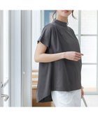 【自由区/JIYU-KU】の【洗える】ハイカウントハイネック カットソー スレート|ID: prp329100004485449 ipo3291000000031971534