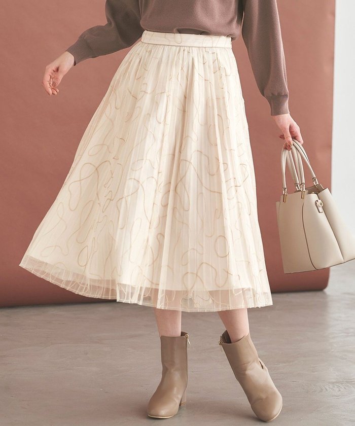 【エニィ スィス/any SiS】のラインアートプリーツ スカート インテリア・キッズ・メンズ・レディースファッション・服の通販 founy(ファニー) https://founy.com/ ファッション Fashion レディースファッション WOMEN スカート Skirt プリーツスカート Pleated Skirts サテン Satin チュール Tulle プリーツ Pleats ミドル Middle 夏 Summer 春 Spring S/S・春夏 Ss・Spring/Summer 楽ちん Easy 無地 Plain Color |ID: prp329100004485494 ipo3291000000031972673