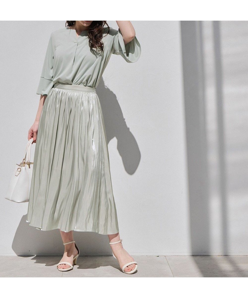 【エニィ スィス/any SiS】の【洗える】オーロラギャザー スカート 人気、トレンドファッション・服の通販 founy(ファニー) 　ファッション　Fashion　レディースファッション　Fashion for Women　スカート　Skirts　ギャザー　Gathered, Ruffled　シンプル　Simple, Minimal　エレガント 上品　Elegant　夏　Summer　春　Spring　S/S・春夏　SS, Spring/Summer, Warm Season　洗える　Machine Washable　 other-1|ID: prp329100004485587 ipo3291000000032760931