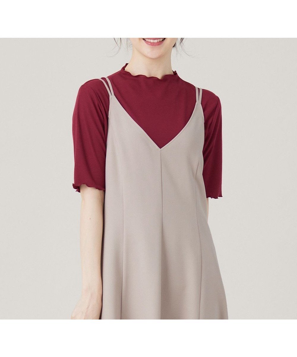 【エニィ スィス/any SiS】のシアー インナー インテリア・キッズ・メンズ・レディースファッション・服の通販 founy(ファニー) 　ファッション　Fashion　レディースファッション　Fashion for Women　トップス・カットソー　Cut & Sew Tops　シャツ・ブラウス・オフィスカジュアル　Elegant Blouses & Button-Ups　ロングTシャツ・Tシャツ　Longline T-Shirts & Tees　カットソー・ベーシックTシャツ　Cut-and-Sewn Tops / Stretch Tees & Basics　おすすめ　Recommended / Our Picks　インナー　Innerwear　カットソー　Cut and Sewn Top　シアー　Sheer, See-Through　トレンド　Trend, Trending Now　エレガント 上品　Elegant　夏　Summer　春　Spring　S/S・春夏　SS, Spring/Summer, Warm Season　ボルドー|ID: prp329100004485770 ipo3291000000033037186