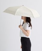 【ムーンバット/MOONBAT】の晴雨兼用日傘 折りたたみ傘 ラインフラワー/遮光 遮熱 UV オフホワイト|ID: prp329100004485827 ipo3291000000031930616