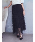 【アースミュージックアンドエコロジー/earth music&ecology】のティアードフリルチュールスカート 人気、トレンドファッション・服の通販 founy(ファニー) ファッション Fashion レディースファッション WOMEN スカート Skirt エアリー Airy チュール Tulle フェミニン Feminine ポケット Pocket ロング Long A/W・秋冬 Aw・Autumn/Winter・Fw・Fall-Winter thumbnail Black|ID: prp329100004485855 ipo3291000000031621757