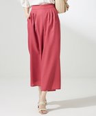 【エニィ スィス/any SiS】の【接触冷感・UVカット・速乾】スムージーポリエステルタックフレア パンツ レッド|ID: prp329100004485903 ipo3291000000034295534