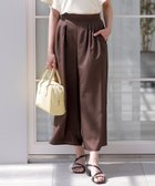 【エニィ スィス/any SiS】の【接触冷感・UVカット・速乾】スムージーポリエステルタックフレア パンツ 【WEB限定】ブラウン|ID: prp329100004485903 ipo3291000000034295536