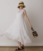【グレース コンチネンタル/GRACE CONTINENTAL】のティアードマキシカフタンワンピース ホワイト|ID: prp329100004485914 ipo3291000000031832807