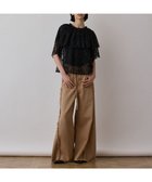 【グレース コンチネンタル/GRACE CONTINENTAL】のレースケープブラウス ブラック|ID: prp329100004485917 ipo3291000000031832816