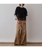 【グレース コンチネンタル/GRACE CONTINENTAL】のレースケープブラウス ブラック|ID: prp329100004485917 ipo3291000000032685899