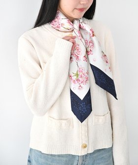 【マルカオリジナル/Marca originals】の【伝統横濱スカーフ】さくら緋桜 大判 シルクツイル スカーフ 人気、トレンドファッション・服の通販 founy(ファニー) ファッション Fashion レディースファッション WOMEN シルク Silk スカーフ Scarf ストール Stall ドレープ Drape 定番 Standard ハンカチ Handkerchief バンダナ Bandana プリント Print モチーフ Motif |ID:prp329100004485926