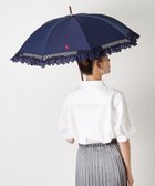 【ムーンバット/MOONBAT】の【遮光/晴雨兼用日傘】POLO RALPH LAUREN(ポロ ラルフローレン) エンブフリル 長傘 遮熱 UV ディープブルー|ID: prp329100004485927 ipo3291000000032258925
