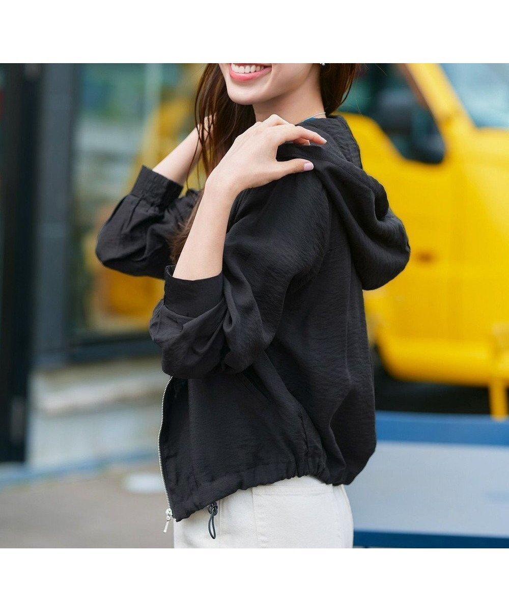 【ティアクラッセ/Tiaclasse】のシアーフードパーカー インテリア・キッズ・メンズ・レディースファッション・服の通販 founy(ファニー) 　ファッション　Fashion　レディースファッション　WOMEN　トップス・カットソー　Tops/Tshirt　パーカ　Sweats　アクセサリー　Accessories　春　Spring　カーディガン　Cardigan　シアー　Sheer　シャーリング　Shirring　シルバー　Silver　とろみ　Thickness　チュニック　Tunic　トレンド　Trend　バルーン　Balloon　パーカー　Hoodie　フェミニン　Feminine　ブルゾン　Blouson　ポケット　Pocket　羽織　Haori　無地　Plain Color　楽ちん　Easy　S/S・春夏　Ss・Spring/Summer　再入荷　Restock/Back In Stock/Re Arrival　おすすめ　Recommend　夏　Summer　エレガント 上品　Elegant　NEW・新作・新着・新入荷　New Arrivals　ブラック|ID: prp329100004485942 ipo3291000000031622417