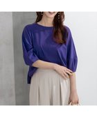 【エニィ スィス/any SiS】の【撥水・汗ジミ防止・UVケア・洗える】スーピマスムース クロップド Tシャツ ダークブルー|ID: prp329100004485944 ipo3291000000034631505