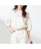 【エニィ スィス/any SiS】の【撥水・汗ジミ防止・UVケア・洗える】スーピマスムース クロップド Tシャツ オフロゴ|ID: prp329100004485944 ipo3291000000034631506