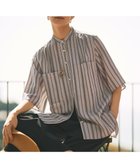 【自由区/JIYU-KU】の【カタログ掲載・セットアップ対応・洗える】リネンビスコースストライプ シャツ フラックス系|ID: prp329100004485953 ipo3291000000032284479