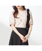 【エニィ スィス/any SiS】の【撥水・汗ジミ防止・UVケア・洗える】スーピマスムース 袖タック Tシャツ アイボリーベージュ|ID: prp329100004485963 ipo3291000000034295552