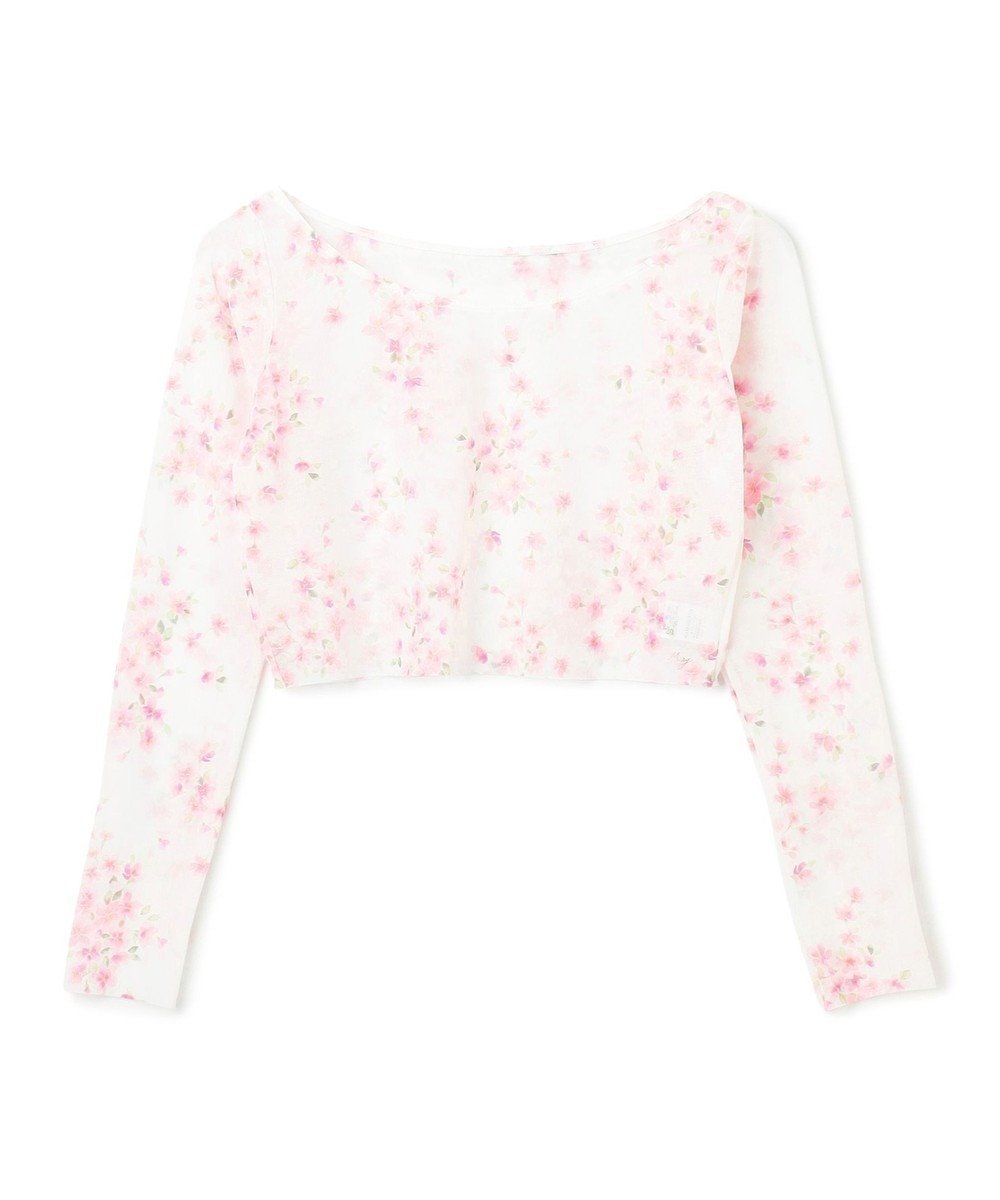 【チャコット/Chacott】の【MAY NAGAHISA】チュールトップ インテリア・キッズ・メンズ・レディースファッション・服の通販 founy(ファニー) 　ファッション　Fashion　レディースファッション　Ladies' Fashion Online　トップス・カットソー　Tops/Tshirt　コレクション　Collection　ショート　Short　プリント　Print　春　Spring　ホワイトプリント|ID: prp329100004486038 ipo3291000000032604323